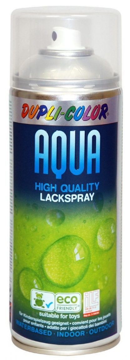 Dupli Color AQUA Vízes bázisú, környezetbarát matt színtelen lakk spray 400ml