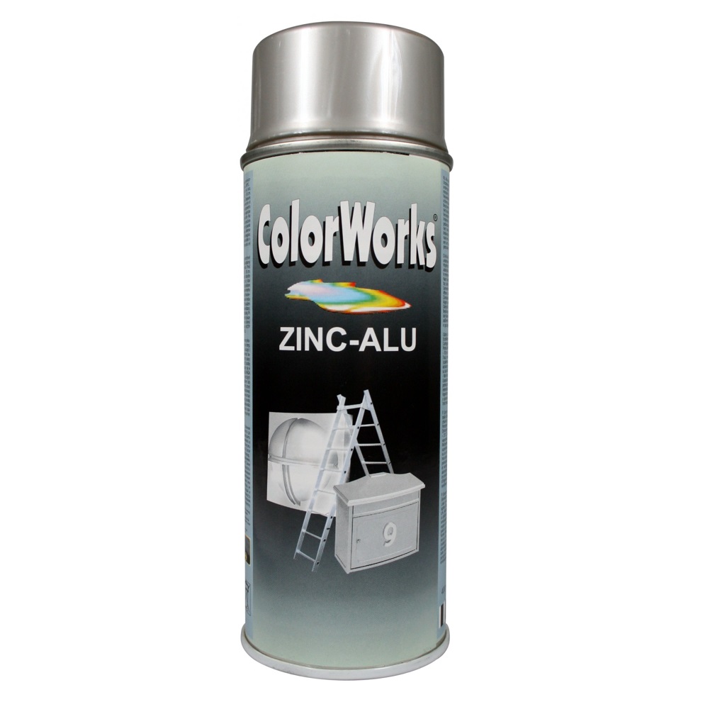 Color Works Alu-Cink spray (46% cink) hőálló 350°C-ig 400ml