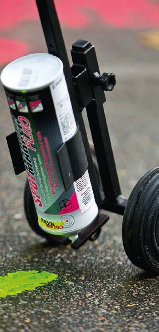 Speedmarker 2-wheel gurítható kétkerekű jelölő kocsi segítségével gyerekjáték a jelölés