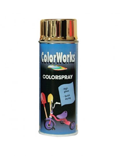 COLOR WORKS Krómhatású festék arany (beltéri használatra) 400ml