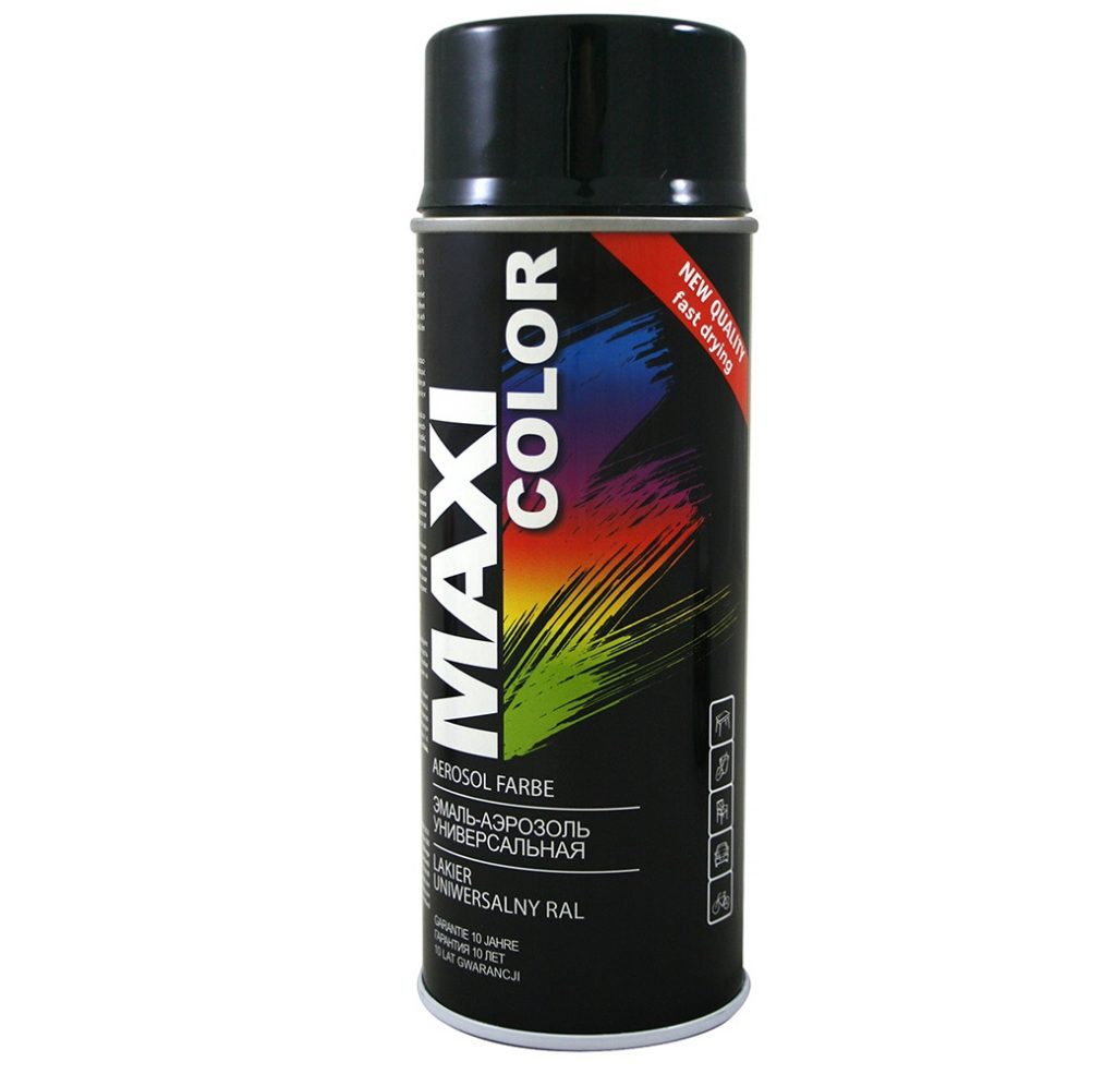 MOTIP Kunstharzlack HG RAL 9005 Tiefschwarz Spray 400 Ml – Hochdeckend, Korrosionsbeständig